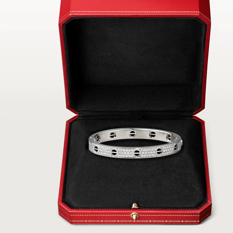 [Liorra]LOVE BRACELET 6.1MM DIAMOND-PAVED CERAMIC
