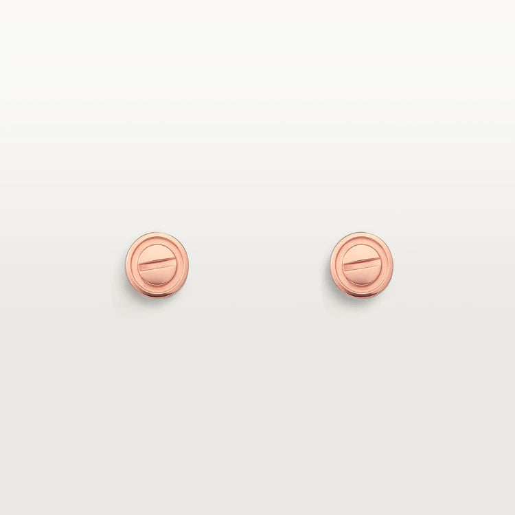 [Liorra]LOVE EARRINGS PINK GOLD 10MM