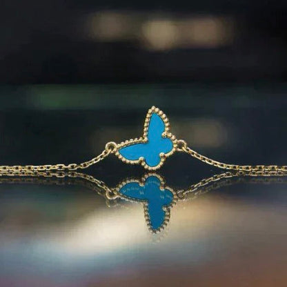 [Liorra]BUTTERFLY TURQUOISE BUTTERFLY BRACELET
