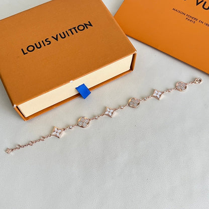 [Liorra]SIX FLOWERS PINK GOLD DIAMOND BRACELET
