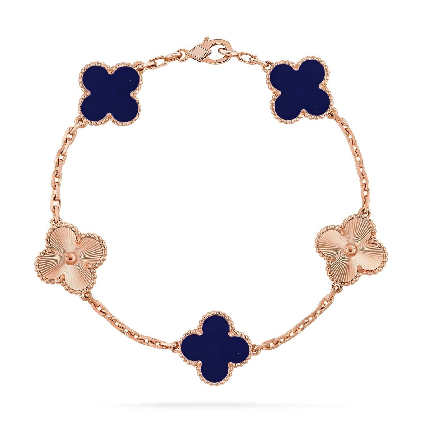 [Liorra]CLOVER 5 MOTIF LAPIS LAZULI BRACELET COLLECTION