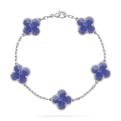 [Liorra]CLOVER 5 MOTIF BLUE VEINS BRACELET COLLECTION
