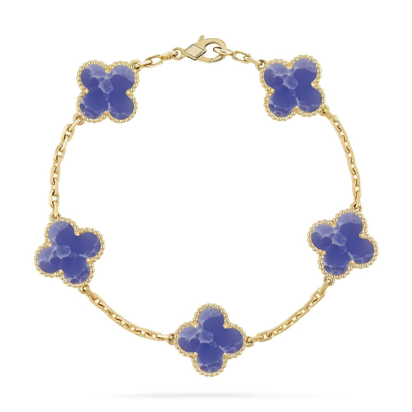 [Liorra]CLOVER 5 MOTIF BLUE VEINS BRACELET COLLECTION