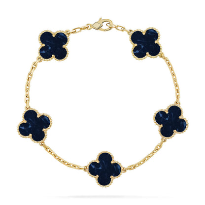 [Liorra]CLOVER 5 MOTIF PIETERSITE BRACELET COLLECTION