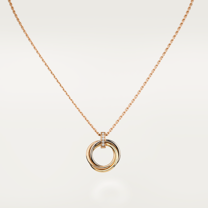 [Liorra]TRINITY NECKLACE GOLD  DIAMONDS