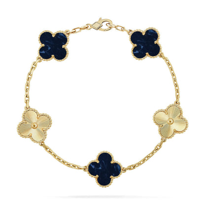 [Liorra]CLOVER 5 MOTIF PIETERSITE BRACELET COLLECTION