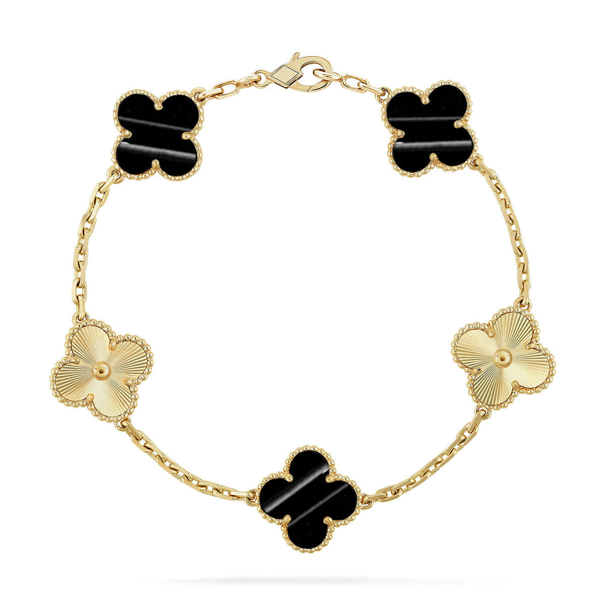 [Liorra] CLOVER 5 MOTIF PULSAR STONE BRACELET COLLECTION