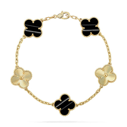 [Liorra] CLOVER 5 MOTIF PULSAR STONE BRACELET COLLECTION
