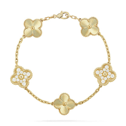 [Liorra] CLOVER 5 MOTIF LASER BRACELET COLLECTION