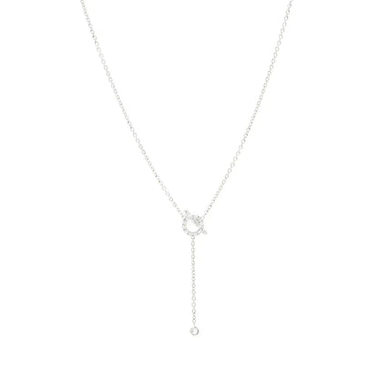 [Liorra]FINESSE SILVER DIAMOND NECKLACE