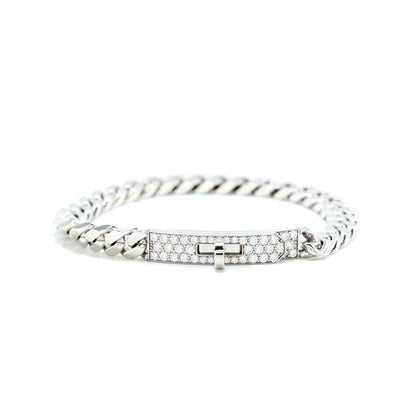 [Liorra]KELLY CHAIN SILVER DIAMOND BRACELET