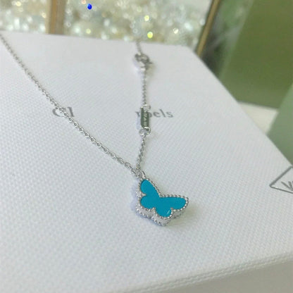 [Liorra]BUTTERFLY TURQUOISE BUTTERFLY BRACELET SILVER