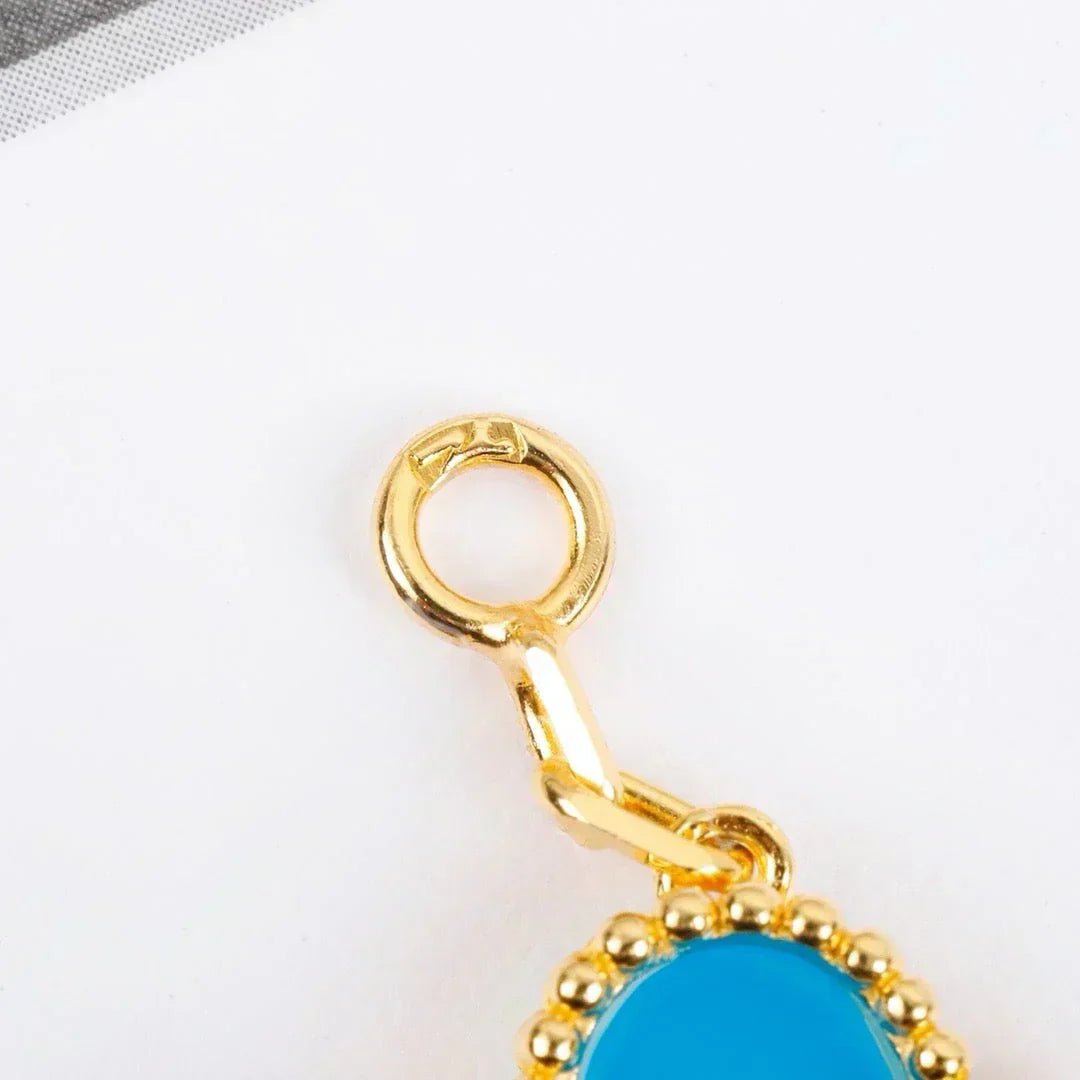 [Liorra] CLOVER 5 MOTIF TURQUOISE BRACELET COLLECTION