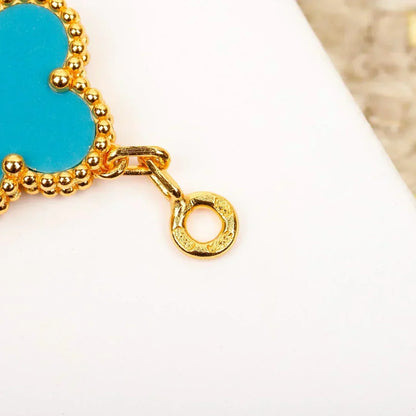 [Liorra] CLOVER 5 MOTIF TURQUOISE BRACELET COLLECTION