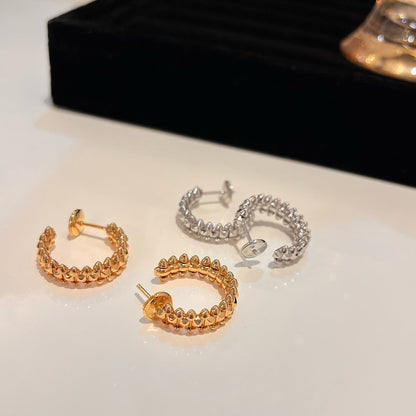 [Liorra]CLASH SMALL HOOP EARRINGS