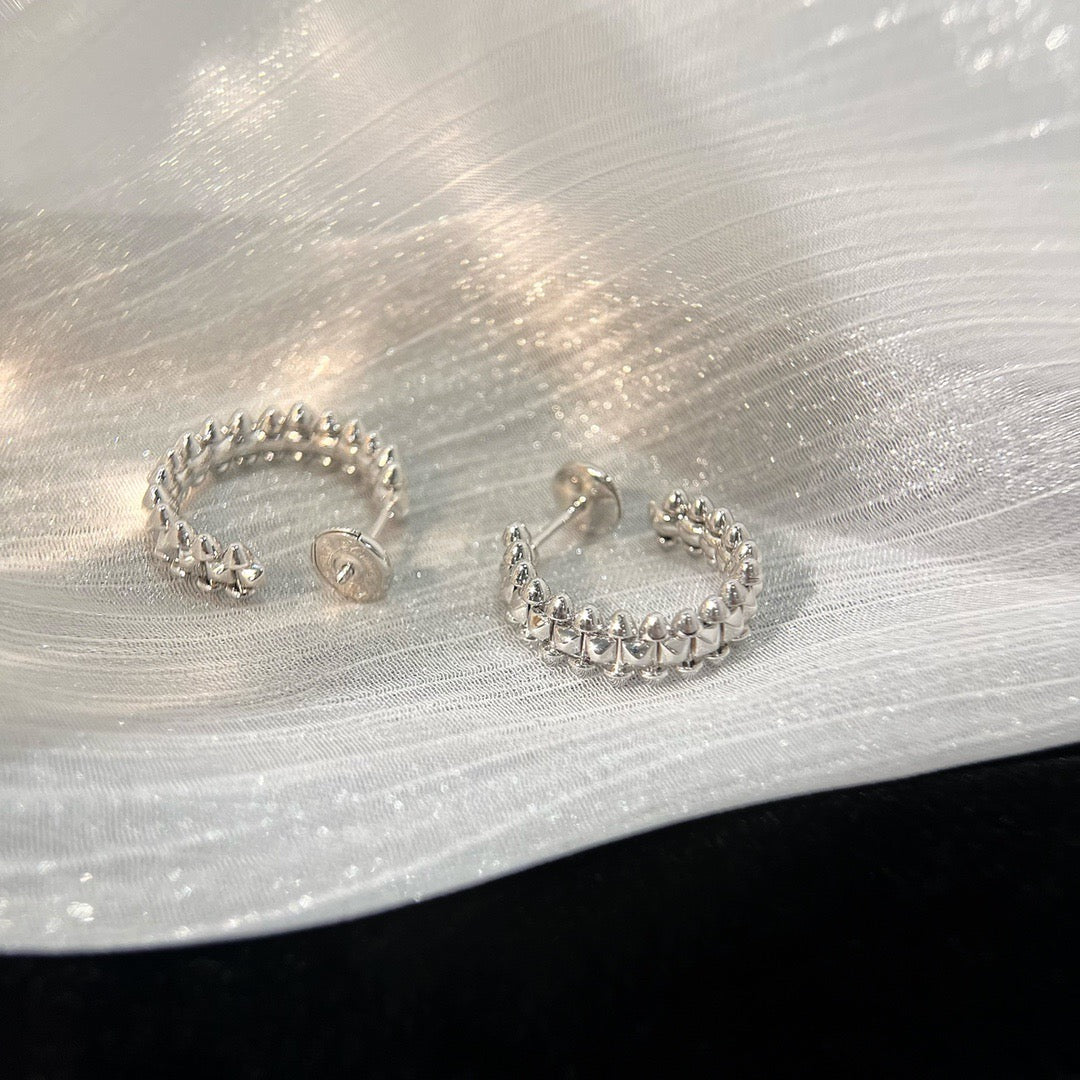[Liorra]CLASH SMALL HOOP EARRINGS