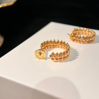 [Liorra]CLASH SMALL HOOP EARRINGS