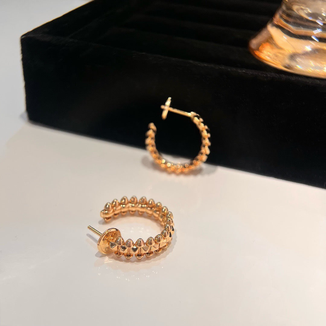 [Liorra]CLASH SMALL HOOP EARRINGS