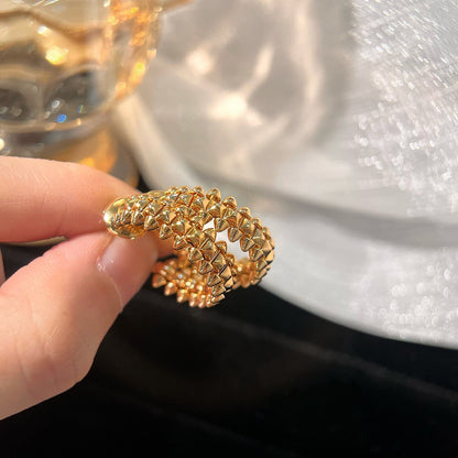[Liorra]CLASH SMALL HOOP EARRINGS