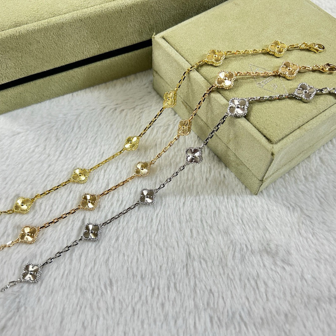 [Liorra]CLOVER 6 MOTIF DIAMOND BRACELET