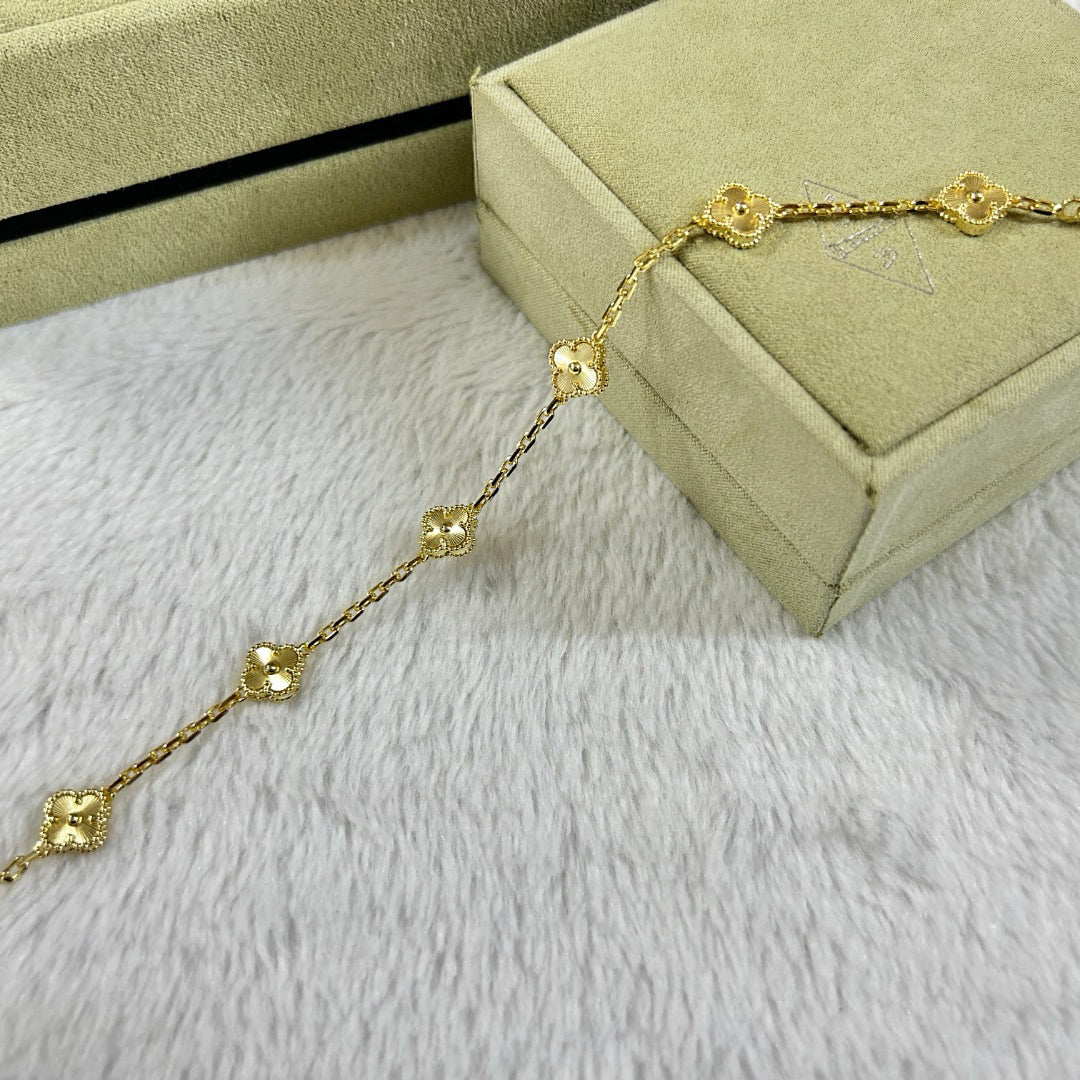 [Liorra]CLOVER 6 MOTIF DIAMOND BRACELET