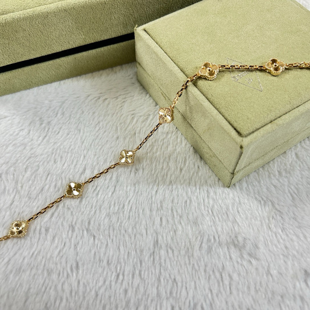 [Liorra]CLOVER 6 MOTIF DIAMOND BRACELET