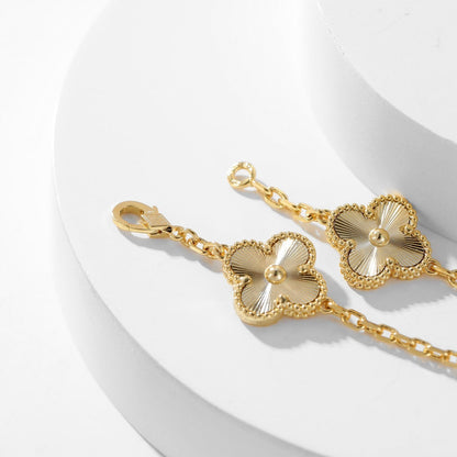 [Liorra]CLOVER 10 MOTIFS LASER NECKLACE