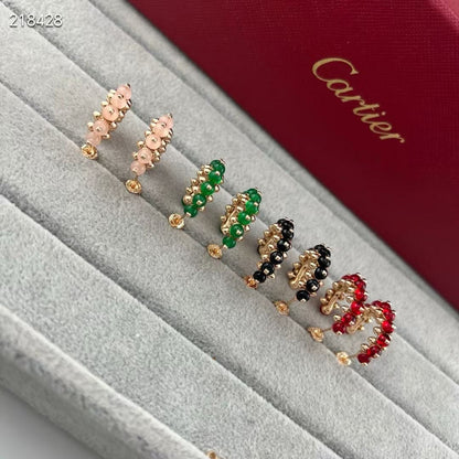 [Liorra]NEW COLORED GEMSTONE COLLECTION SMALL HOOP EARRINGS