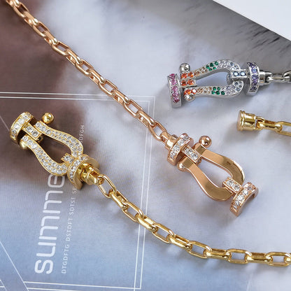 [Liorra]FORCE LARGE HORSESHOE CLASP  METAL BRACELET