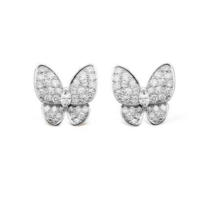 [Liorra]BUTTERFLY ALL DIAMOND EARRINGS