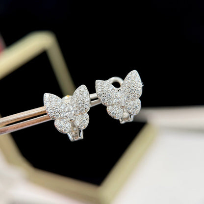 [Liorra]BUTTERFLY ALL DIAMOND EARRINGS