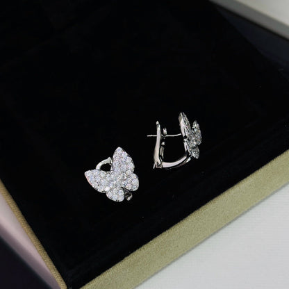 [Liorra]BUTTERFLY ALL DIAMOND EARRINGS