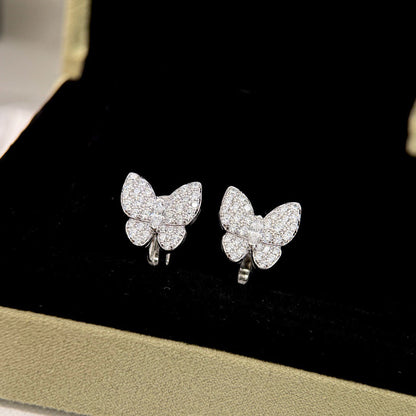 [Liorra]BUTTERFLY ALL DIAMOND EARRINGS