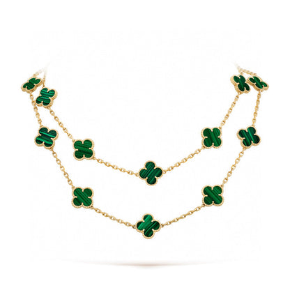 [Liorra]CLOVER 20 MOTIFS MALACHITE GOLD