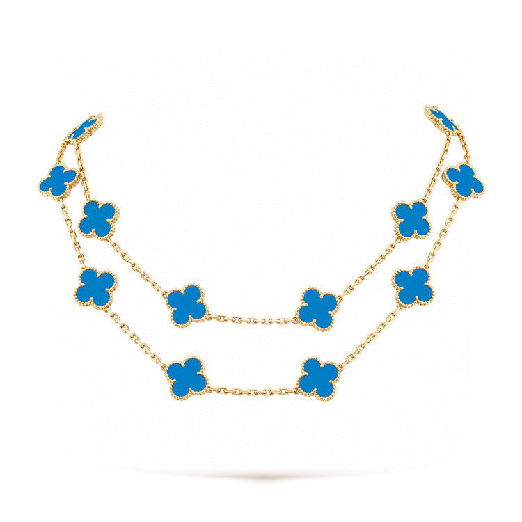 [Liorra]CLOVER 20 MOTIFS TURQUOISE GOLD