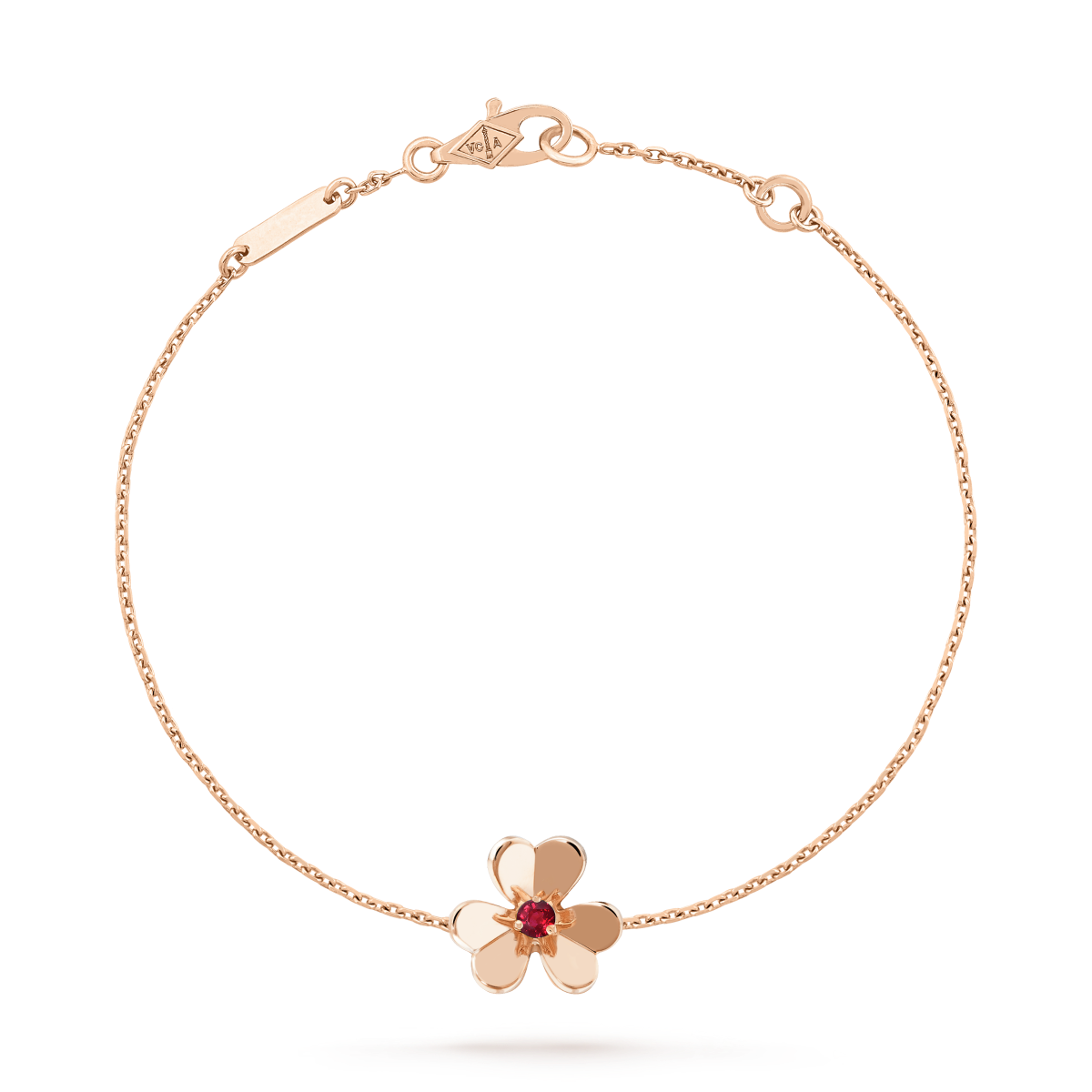 [Liorra]FRIVOLE GOLD FLOWER PINK MALACHITE BRACELET