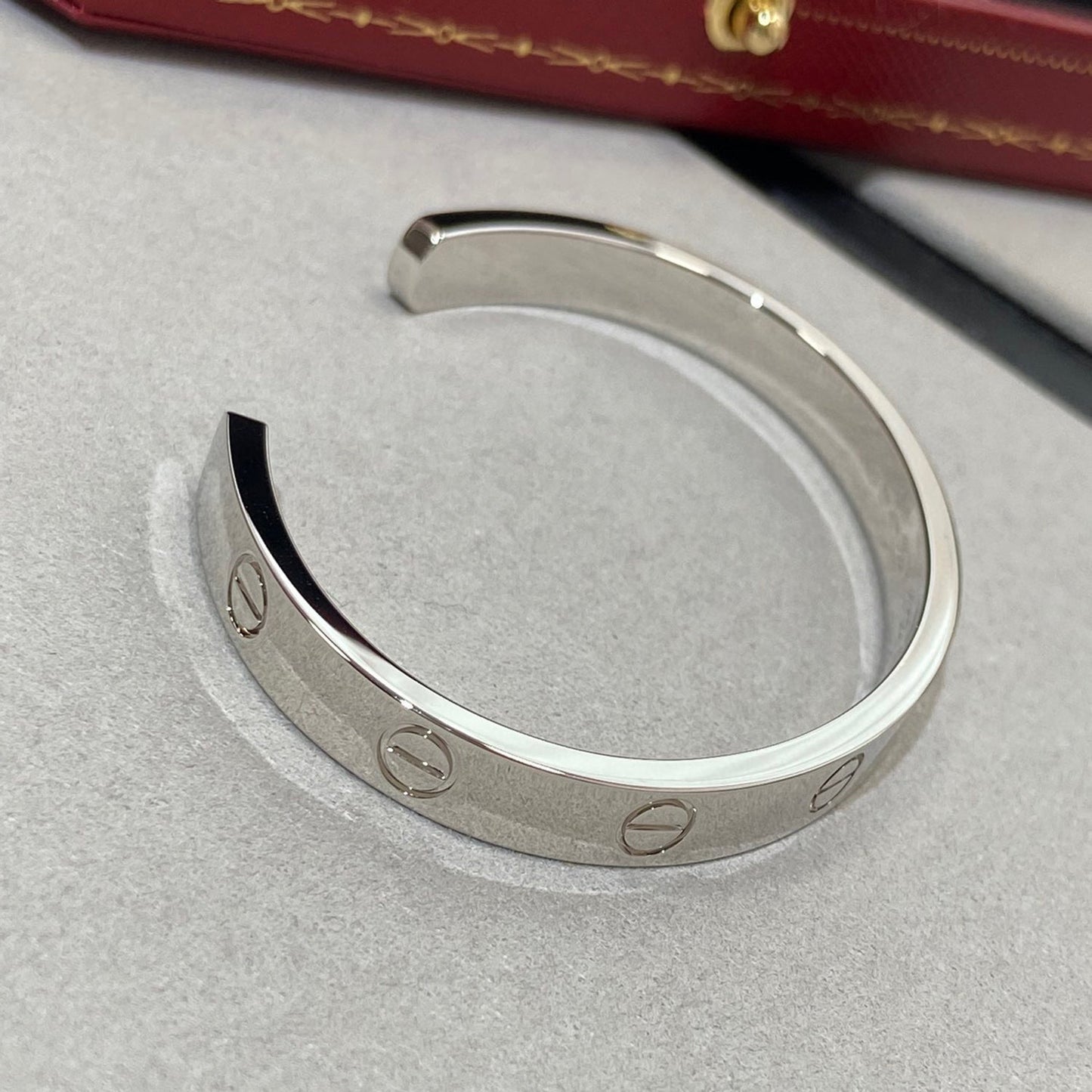 [Liorra]LOVE BRACELET 6.1MM 1 DIAMOND OPEN CUFF