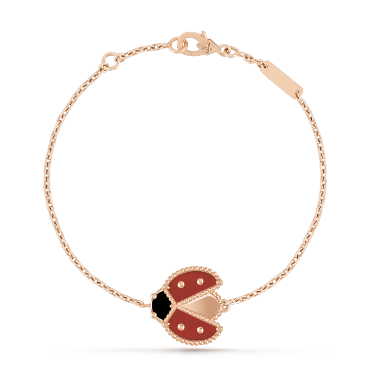 [Liorra]LUCKY SPRING 1 MOTIF PINK GOLD BRACELET