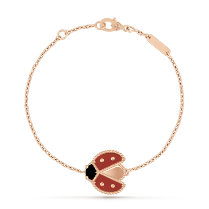 [Liorra]LUCKY SPRING 1 MOTIF PINK GOLD BRACELET