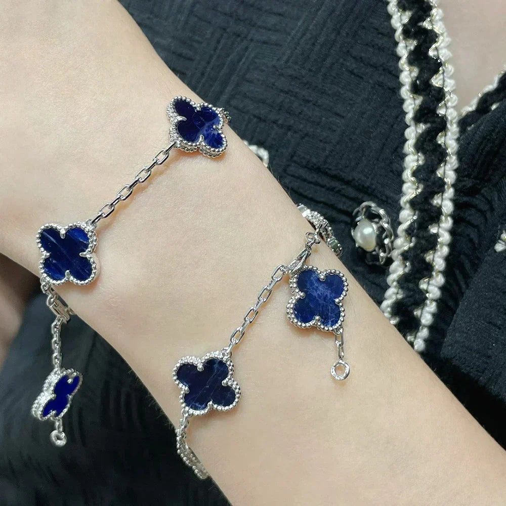 [Liorra]CLOVER 5 MOTIF PIETERSITE BRACELET COLLECTION