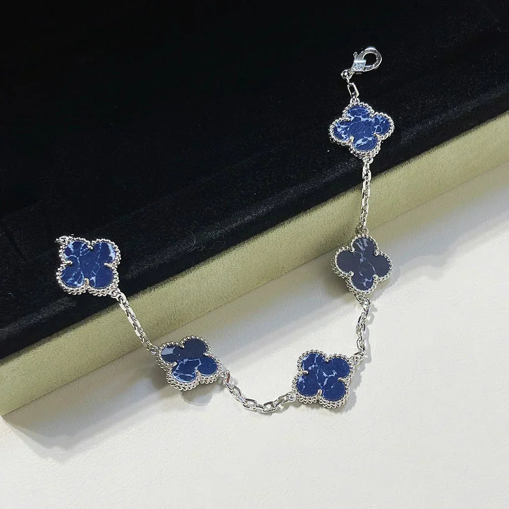 [Liorra]CLOVER 5 MOTIF PIETERSITE BRACELET COLLECTION