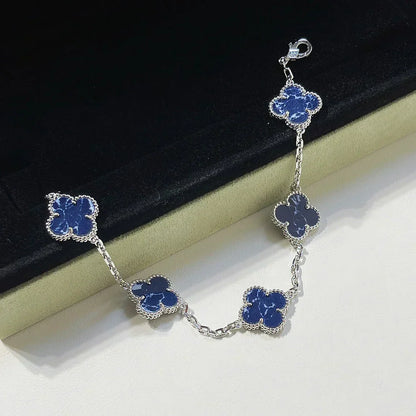 [Liorra]CLOVER 5 MOTIF PIETERSITE BRACELET COLLECTION