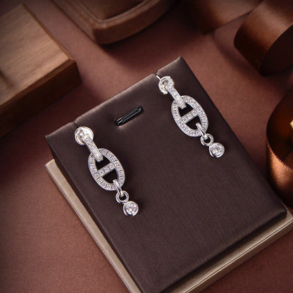 [Liorra]HM CHAINE DIAMOND EARRINGS