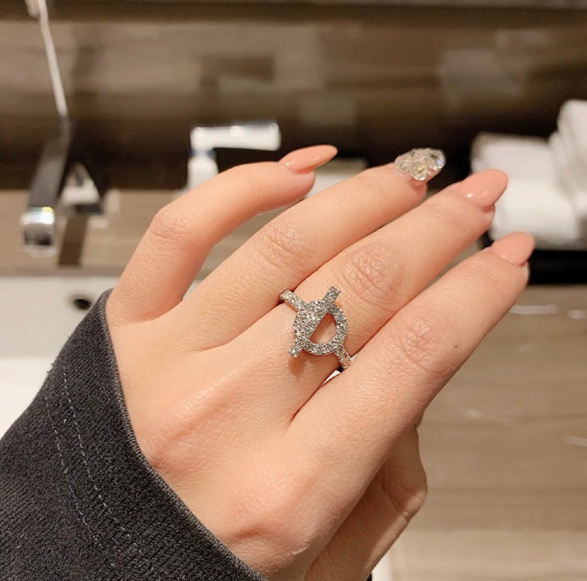 [Liorra]ECHAPPEE RING SILVER DIAMOND