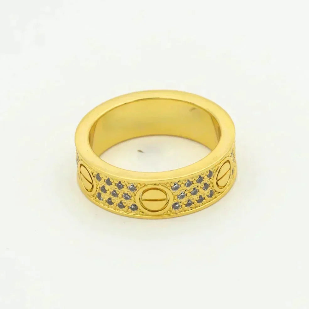 [Liorra]LOVE RING 5.5MM DIAMONDS PAVED