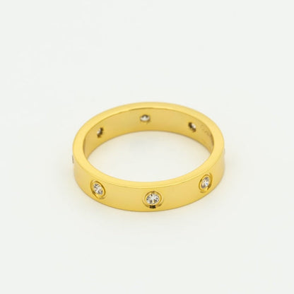 [Liorra]LOVE RING 3.6MM 8 DIAMONDS
