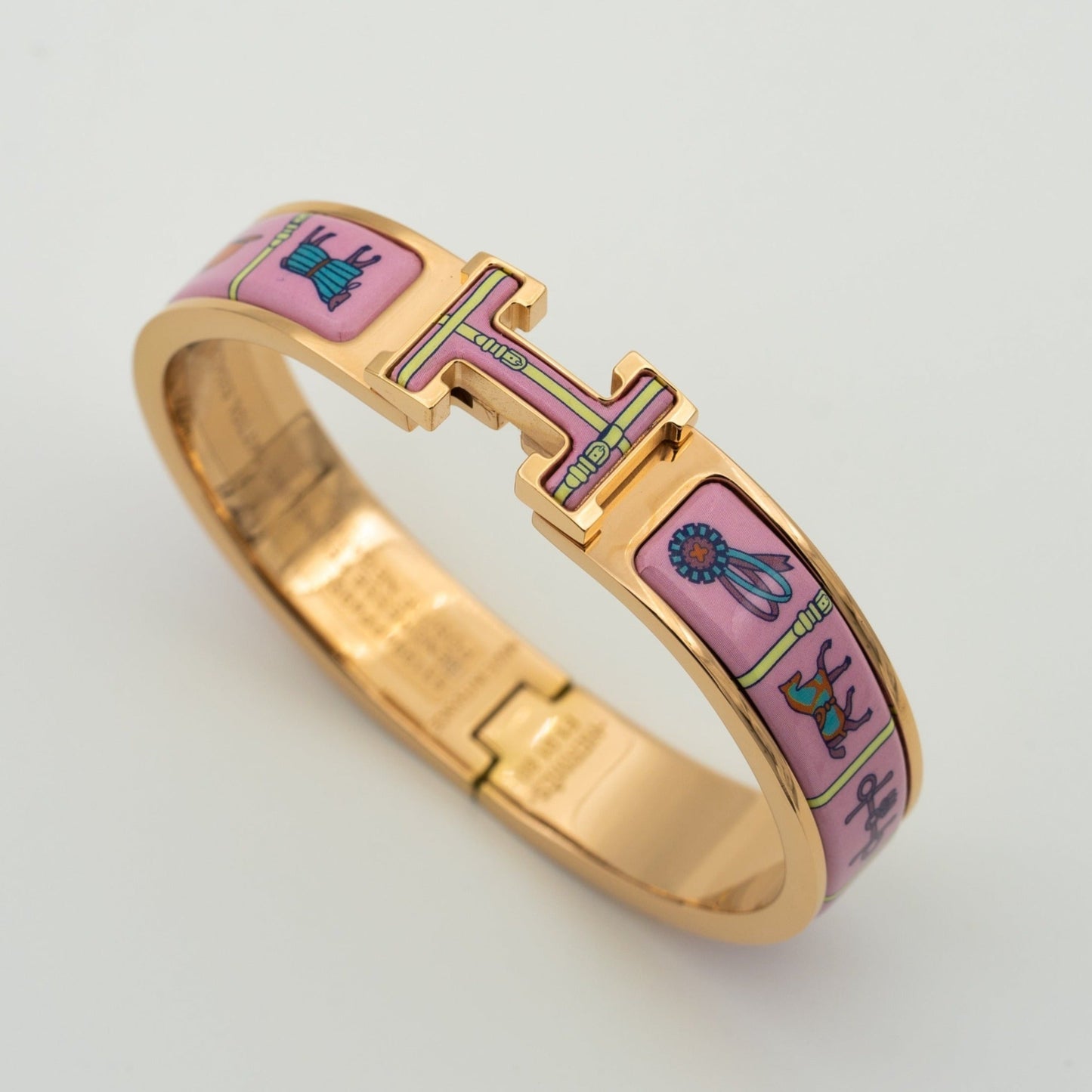 [Liorra]H PINK GOLD BRACELET PINK CERAMIC