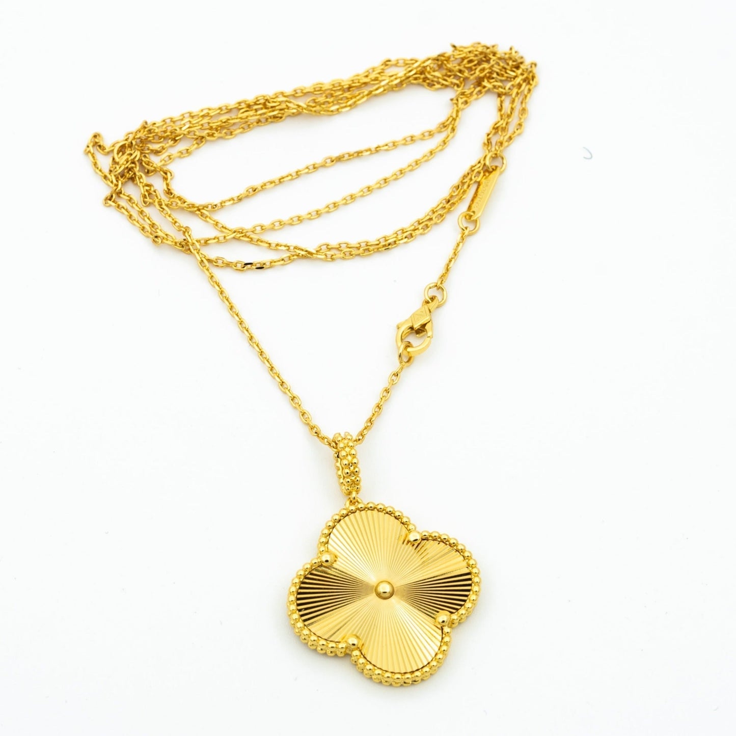 [Liorra]CLOVER 25MM PEDANT NECKLACE GOLD