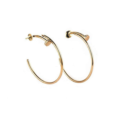 [Liorra]JUSTE EARRINGS GOLD DIAMONDS 1.8MM