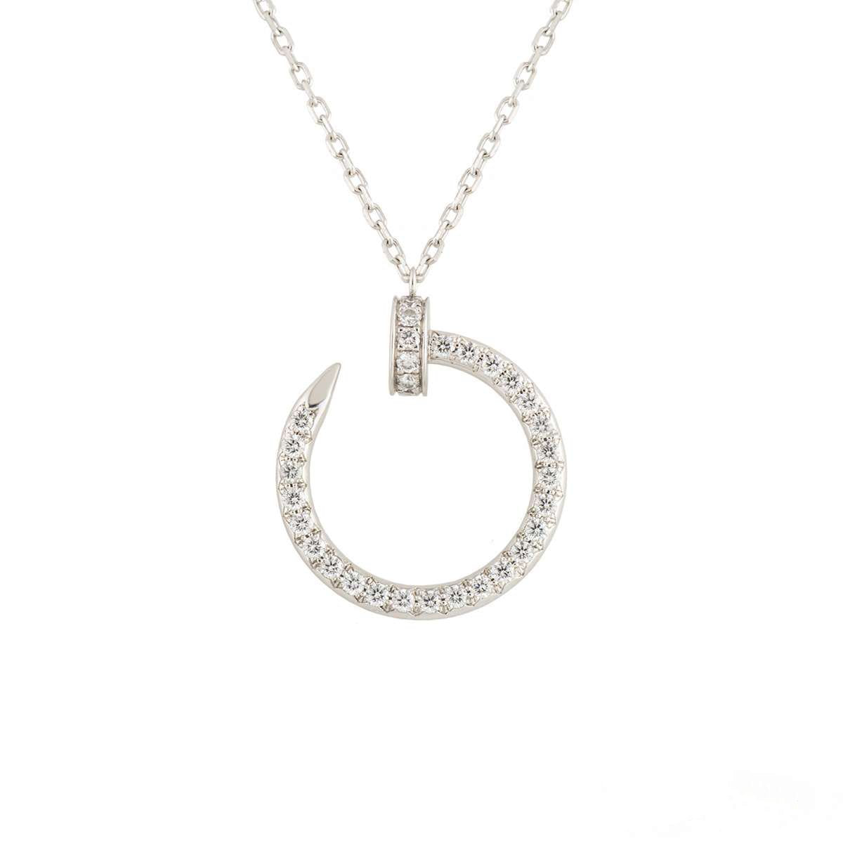 [Liorra]JUSTE NECKLACE SILVER DIAMONDS